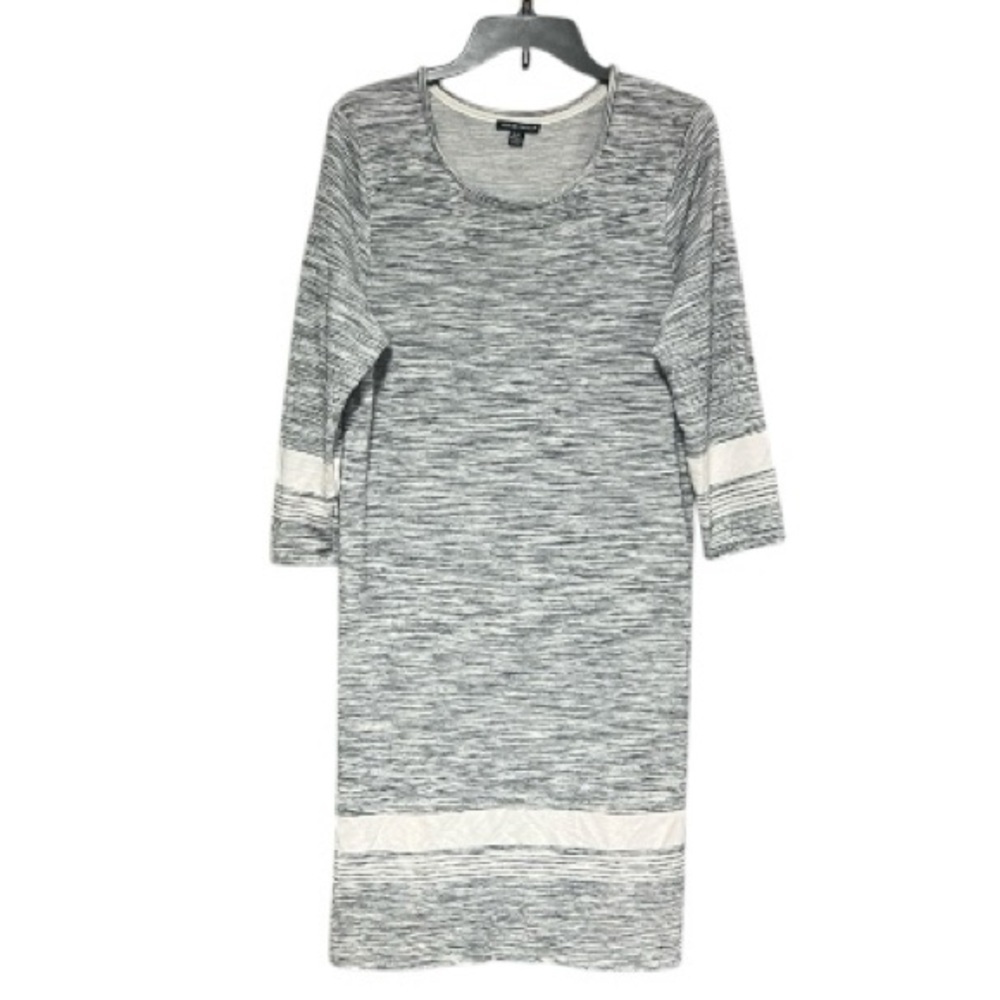 Hilary Radley Gray and White Dress